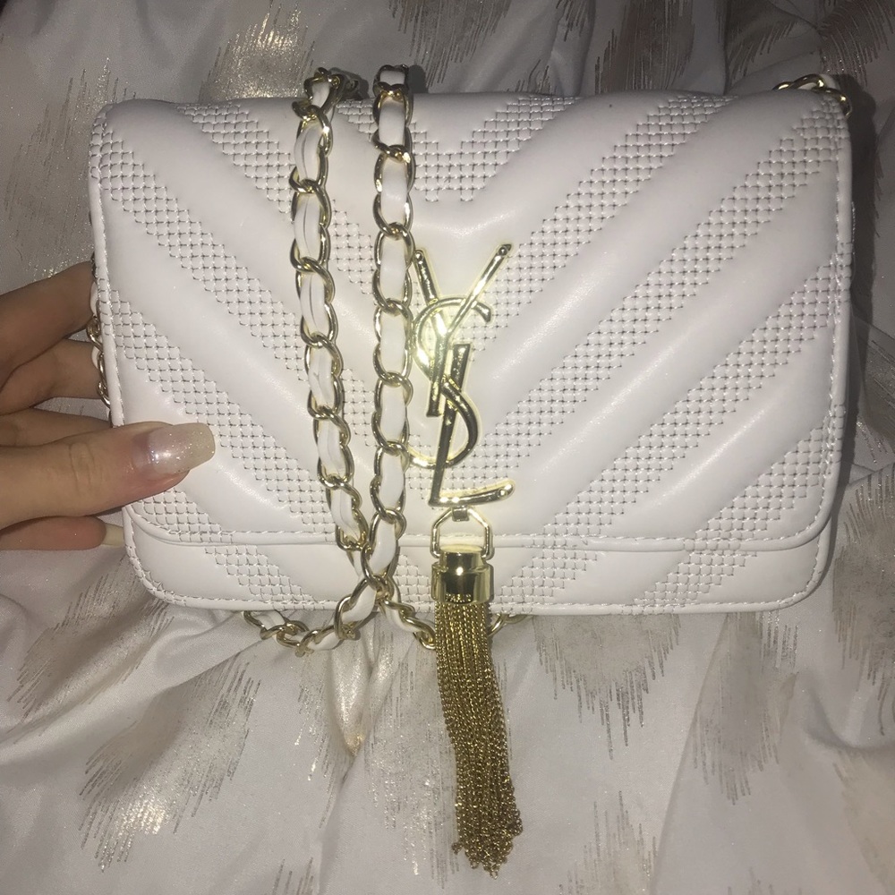 White Envelope Crossbody Purse